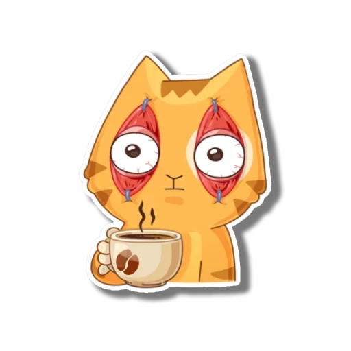 Sticker from the "persik _the_cat" sticker pack