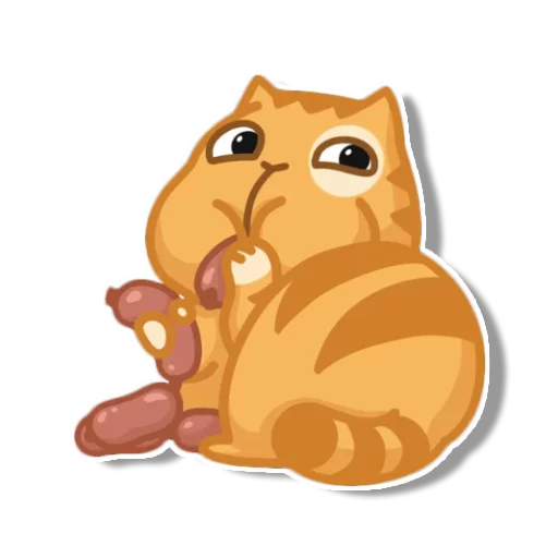 Sticker from the "persik _the_cat" sticker pack