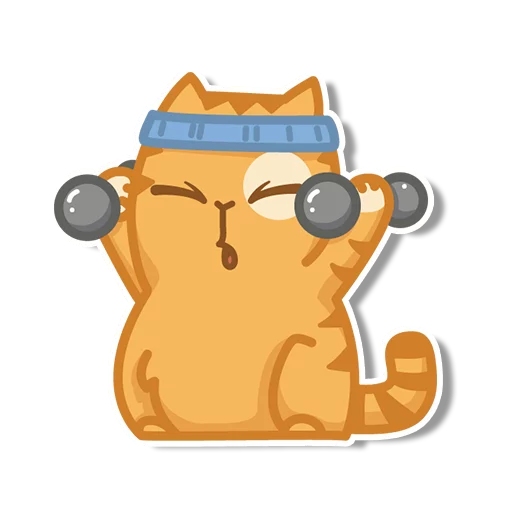 Sticker from the "persik _the_cat" sticker pack