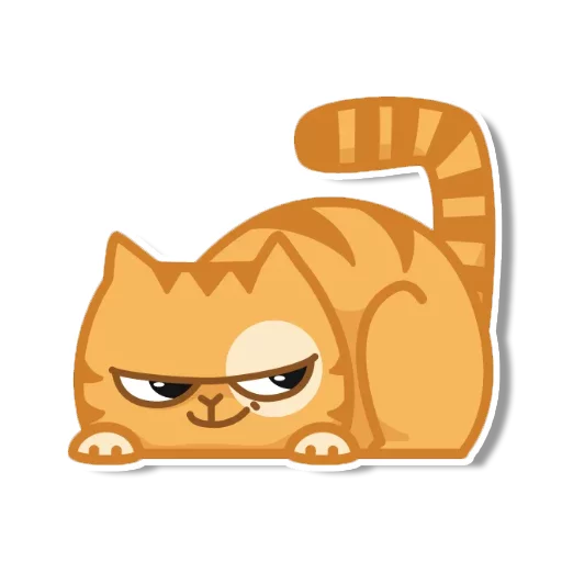 Sticker from the "persik _the_cat" sticker pack