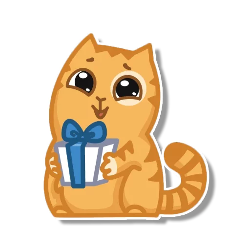 Sticker from the "persik _the_cat" sticker pack