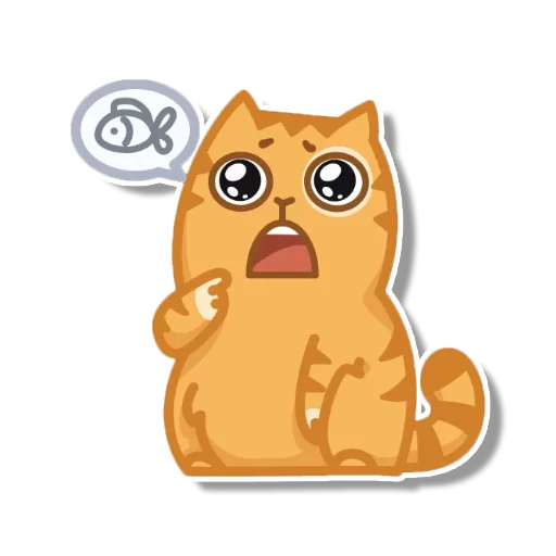 Sticker from the "persik _the_cat" sticker pack