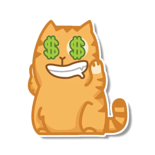 Sticker from the "persik _the_cat" sticker pack