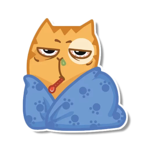 Sticker from the "persik _the_cat" sticker pack