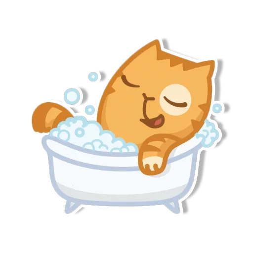 Sticker from the "persik _the_cat" sticker pack