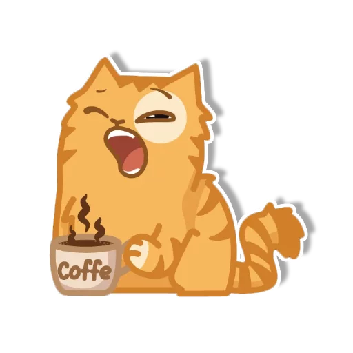 Sticker from the "persik _the_cat" sticker pack