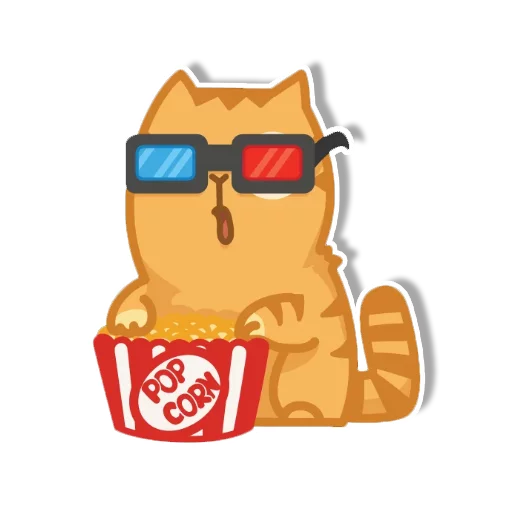 Sticker from the "persik _the_cat" sticker pack