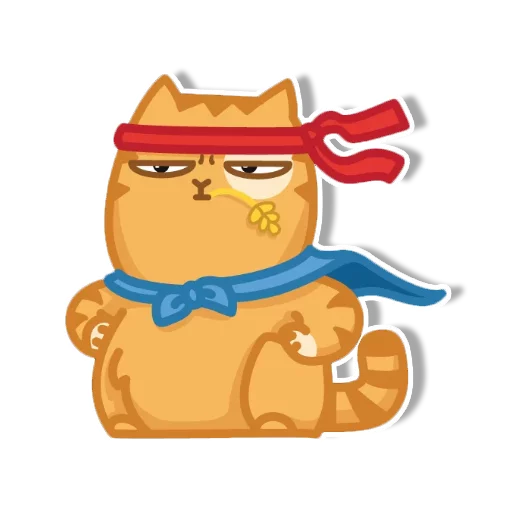 Sticker from the "persik _the_cat" sticker pack