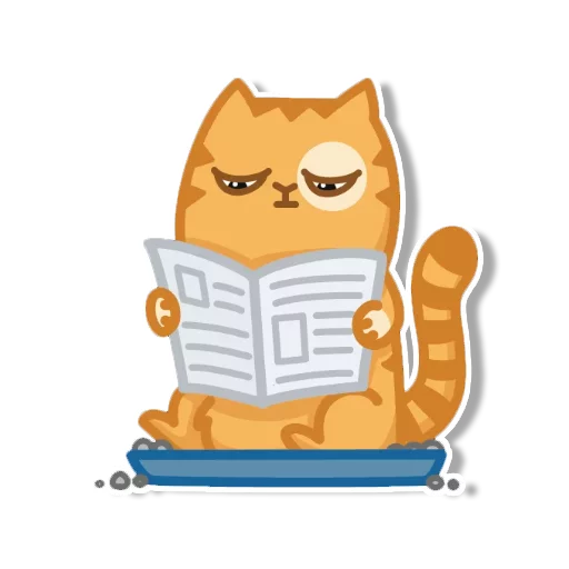 Sticker from the "persik _the_cat" sticker pack