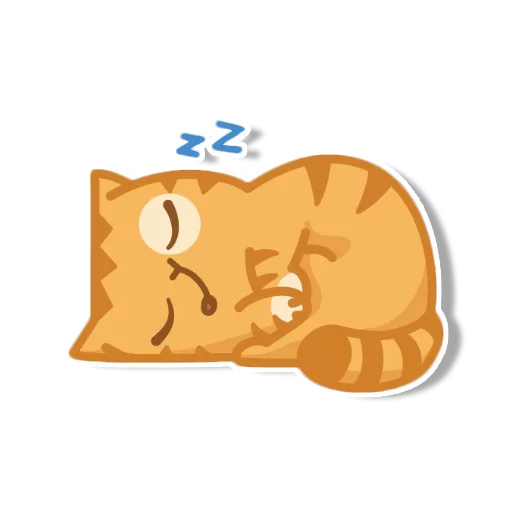 Sticker from the "persik _the_cat" sticker pack