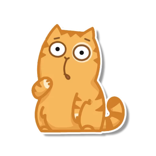 Sticker from the "persik _the_cat" sticker pack