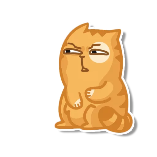 Sticker from the "persik _the_cat" sticker pack