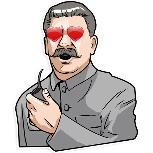 Sticker from the "Stalin" sticker pack