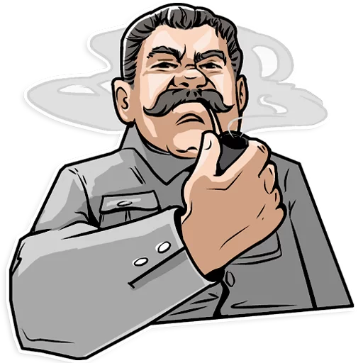 Sticker from the "Stalin" sticker pack