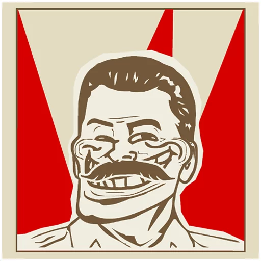 Sticker from the "Stalin" sticker pack