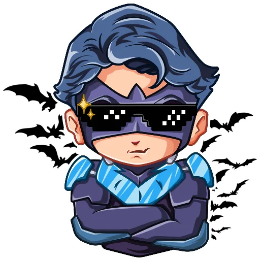 Sticker from the "Nightwing | Найтвинг" sticker pack