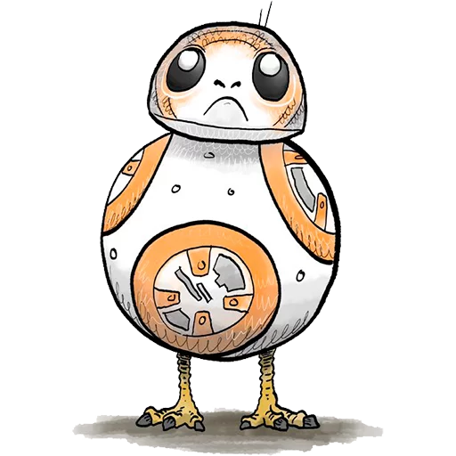 Sticker from the "Star Wars Porgs" sticker pack