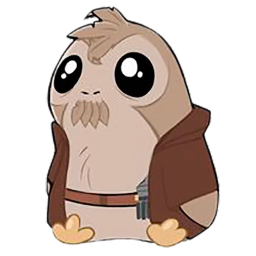 Sticker from the "Star Wars Porgs" sticker pack