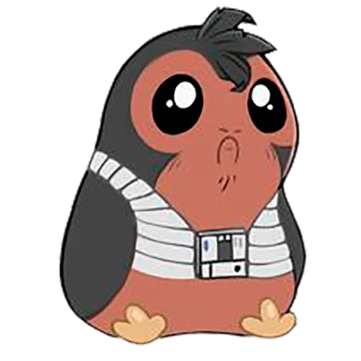 Sticker from the "Star Wars Porgs" sticker pack