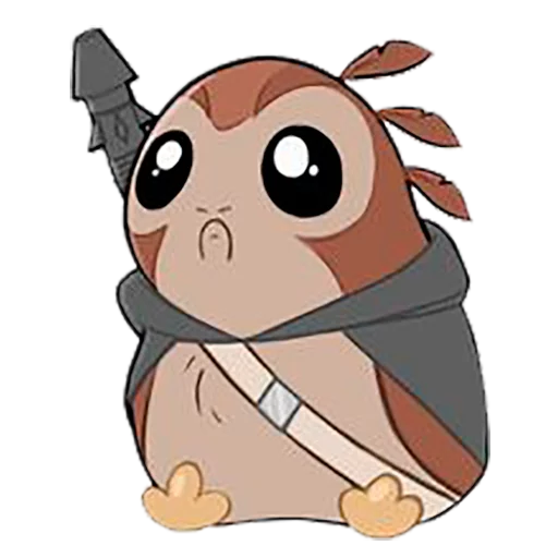 Sticker from the "Star Wars Porgs" sticker pack