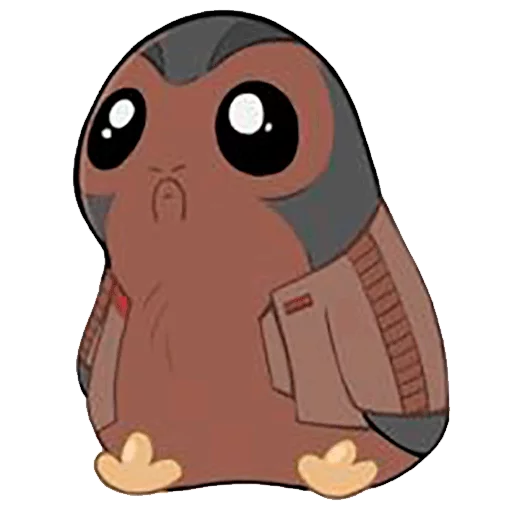 Sticker from the "Star Wars Porgs" sticker pack