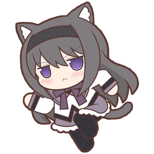 Sticker Homura Akemi Neko |