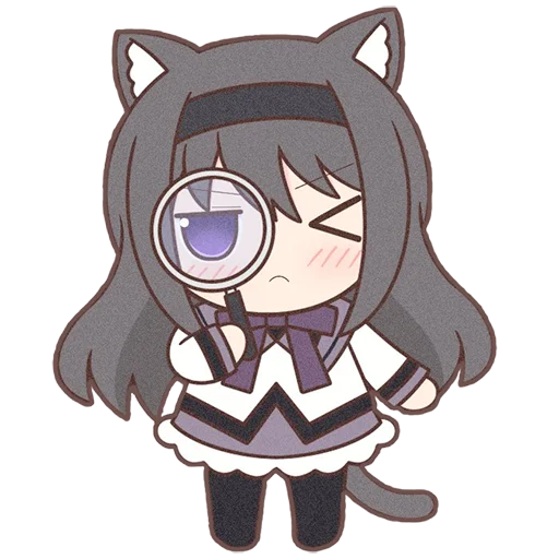 Sticker Homura Akemi Neko |