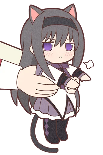 Sticker Homura Akemi Neko |