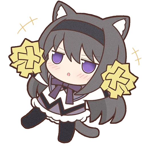 Sticker Homura Akemi Neko |