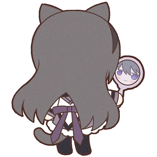 Sticker Homura Akemi Neko |