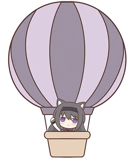 Sticker Homura Akemi Neko |