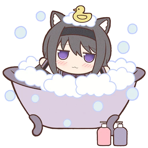 Sticker Homura Akemi Neko |