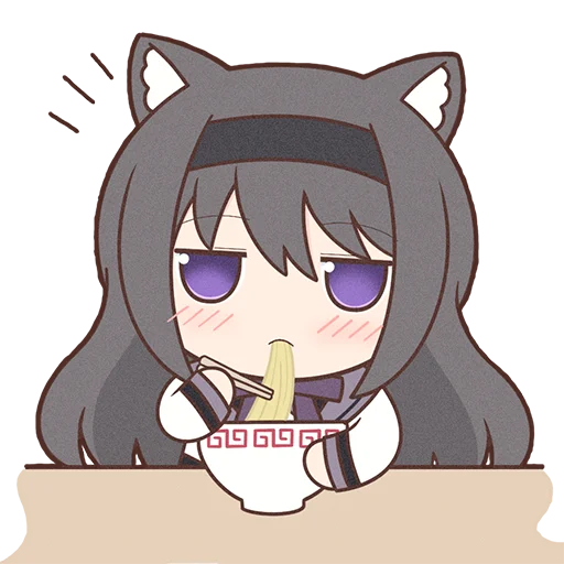 Sticker from the "Homura Akemi Neko |" sticker pack