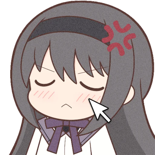 Sticker from the "Homura Akemi Neko |" sticker pack