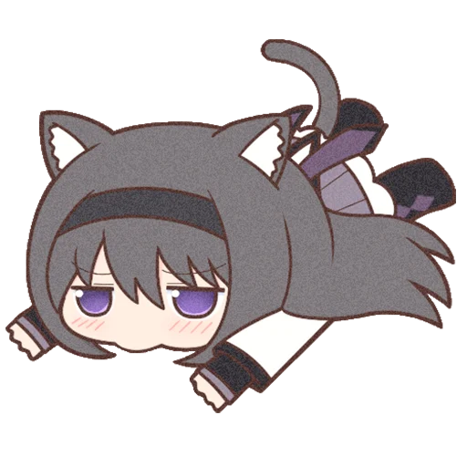 Sticker Homura Akemi Neko |