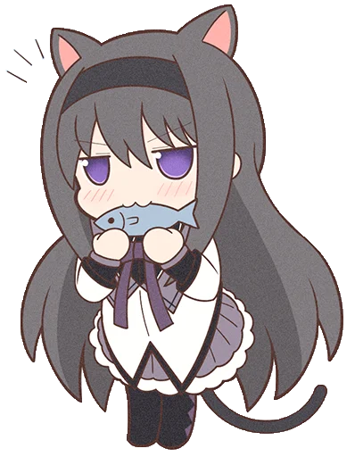 Sticker Homura Akemi Neko |