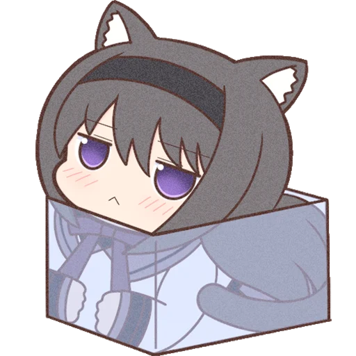 Sticker Homura Akemi Neko |