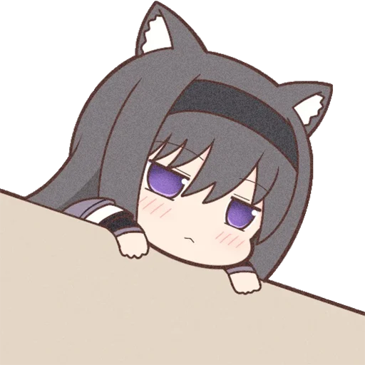 Sticker Homura Akemi Neko |