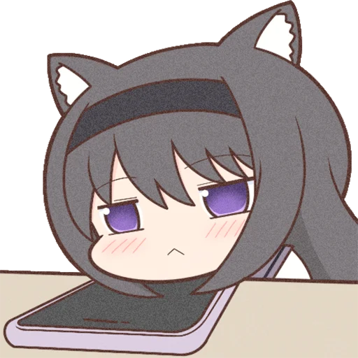 Sticker from the "Homura Akemi Neko |" sticker pack