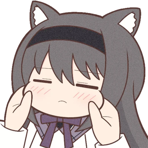 Sticker Homura Akemi Neko |