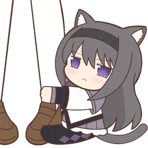 Sticker Homura Akemi Neko |