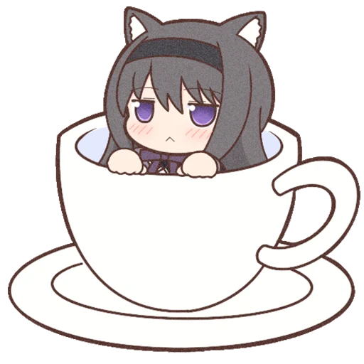 Sticker Homura Akemi Neko |