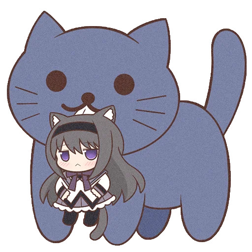 Sticker Homura Akemi Neko |