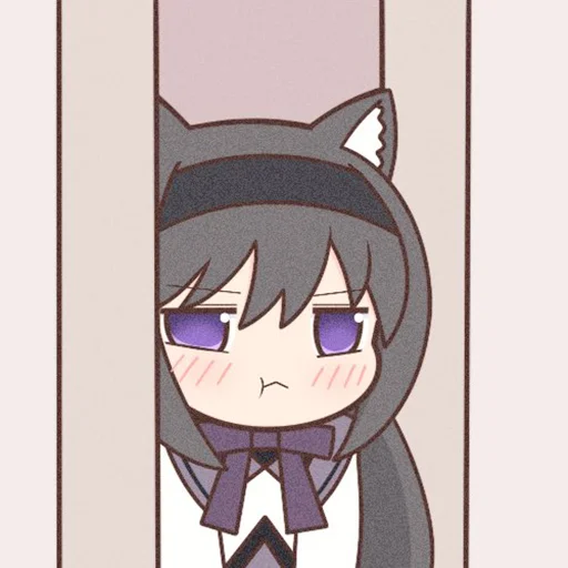 Sticker Homura Akemi Neko |