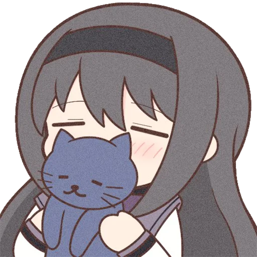 Sticker Homura Akemi Neko |