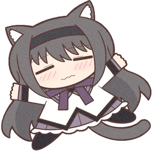 Sticker Homura Akemi Neko |