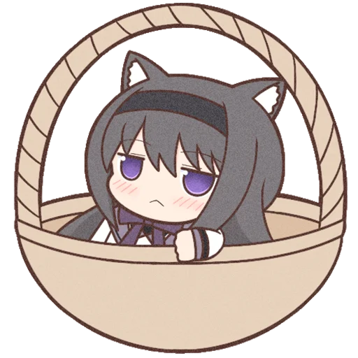 Sticker Homura Akemi Neko |