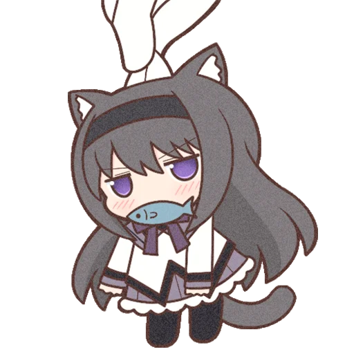 Sticker Homura Akemi Neko |