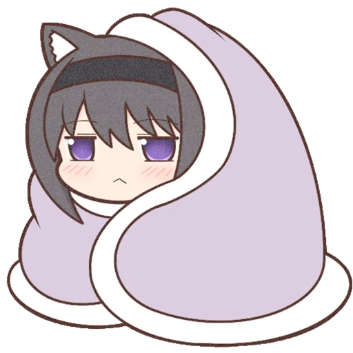 Sticker from the "Homura Akemi Neko |" sticker pack