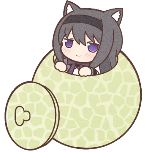 Sticker Homura Akemi Neko |